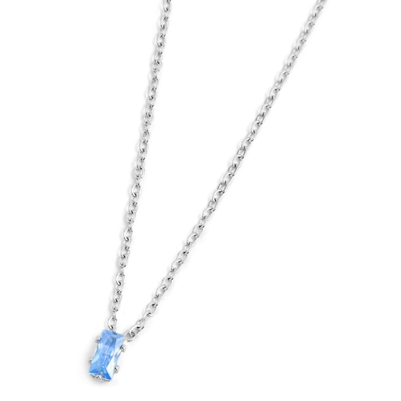 COLLANA 44CM CON CUBIC ZIRCONIA BAUGETTE