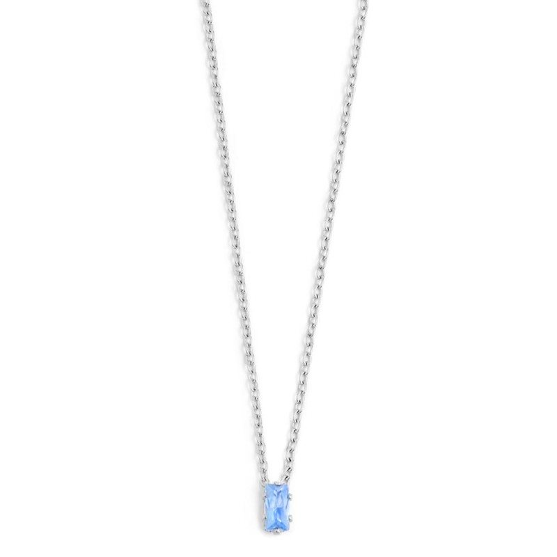 COLLANA 44CM CON CUBIC ZIRCONIA BAUGETTE