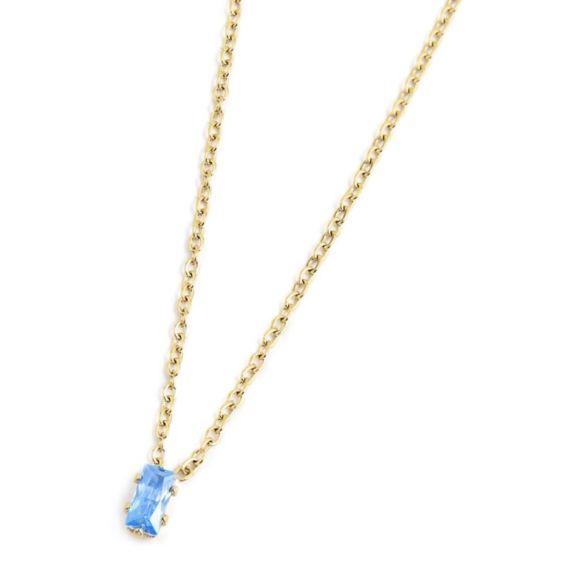 Collana con zircone baguette