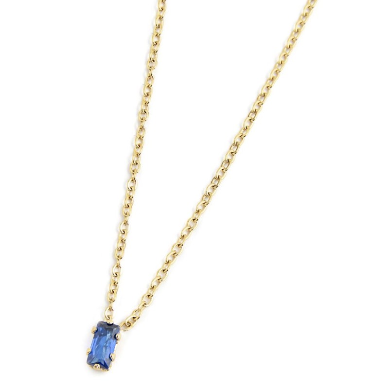 COLLANA 44CM CON CUBIC ZIRCONIA BAUGETTE