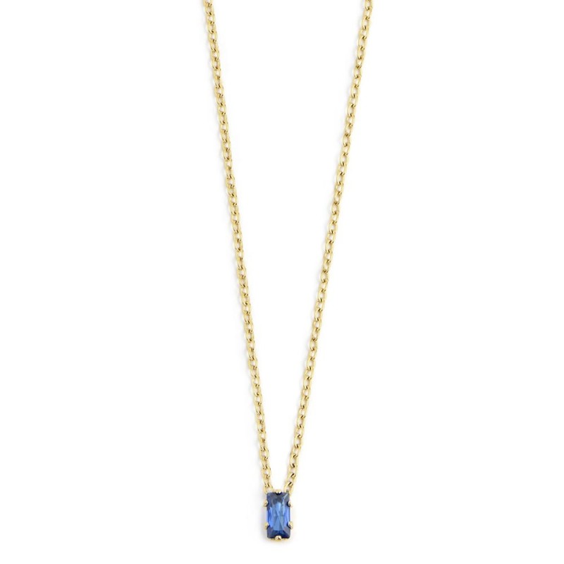 COLLANA 44CM CON CUBIC ZIRCONIA BAUGETTE