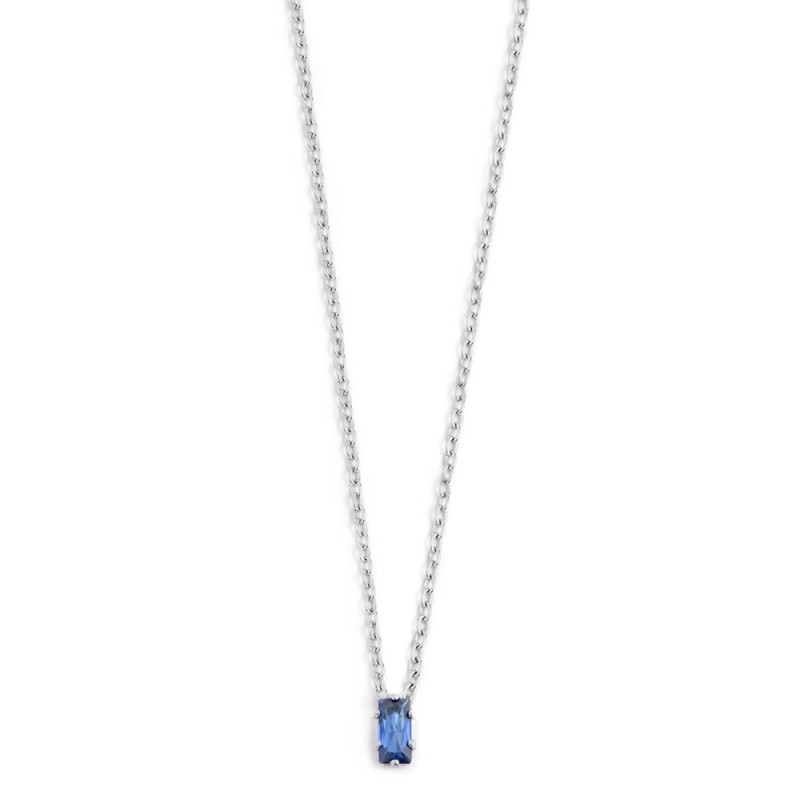 Collana con zircone baguette