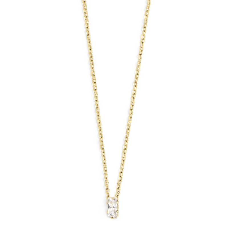 Collana con zircone baguette
