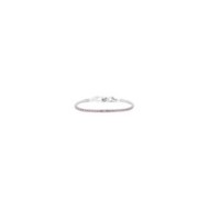 Bracciale tennis 2,5mm con zircone centrale