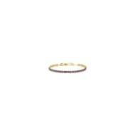 Bracciale tennis 4mm con zircone centrale