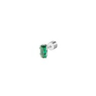 Orecchino a lobo zircone baguette