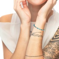 Bracciale agata sfaccettata 4mm