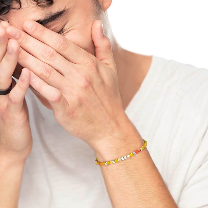 BR CATENA CON SFERE AGATA