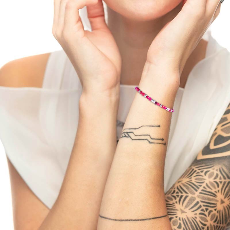 Bracciale agata sfaccettata 4mm