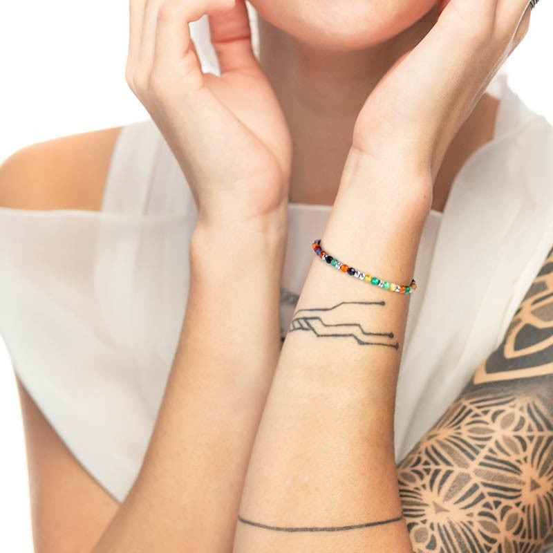 BR CATENA CON SFERE AGATA