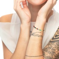 Bracciale agata sfaccettata 4mm