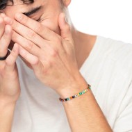 Bracciale agata sfaccettata 4mm