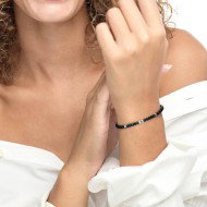 Bracciale agata sfaccettata 4mm