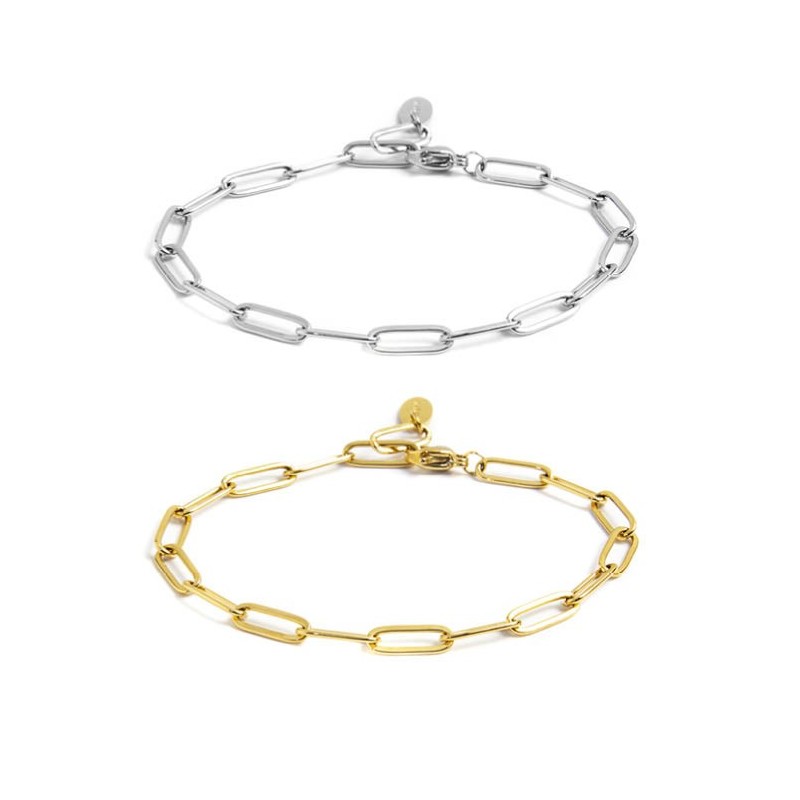 Bracciali con zirconi e catena