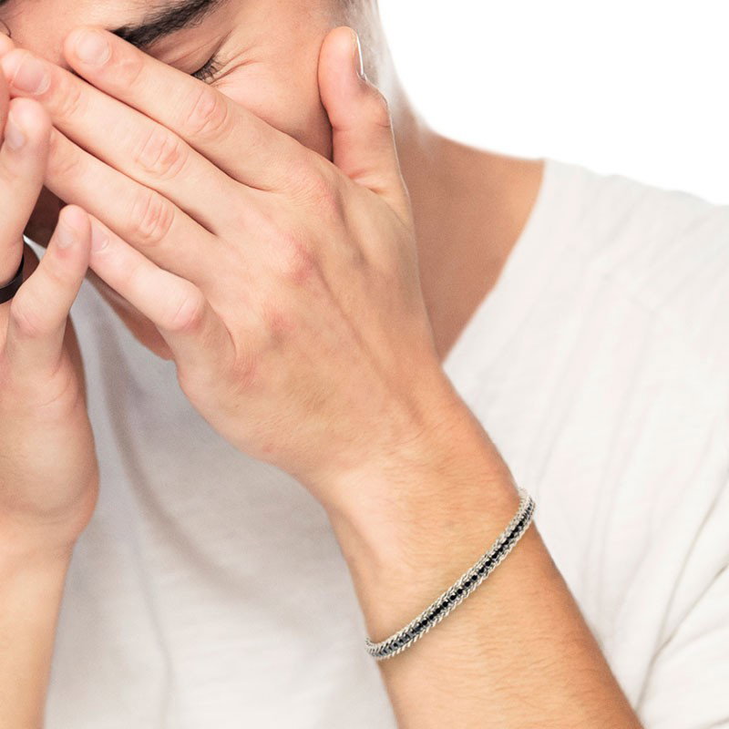 Bracciale perle e bracciale zirconi