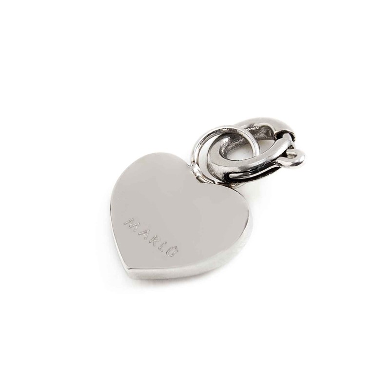 Charm cuore con cristalli