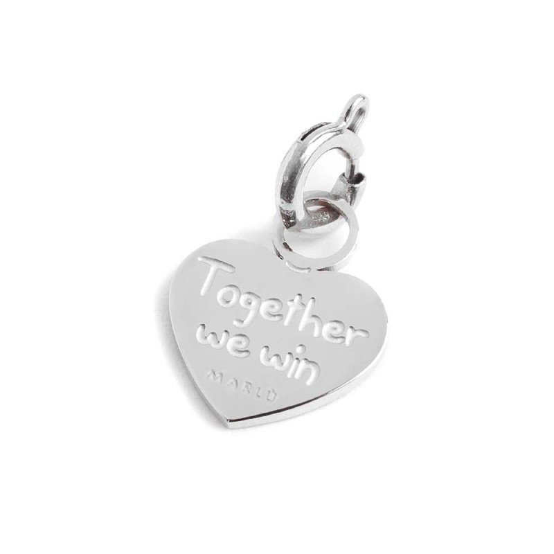 Charm cuore arcobaleno