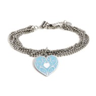 Bracciale con pendente cuore amore