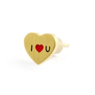 MONO ORECCHINO A LOBO CUORE LOVE