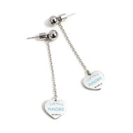 S.S.TURQUOISE HEART PENDANT EARRING S.S.TURQUOISE HEART PENDANT EARRING