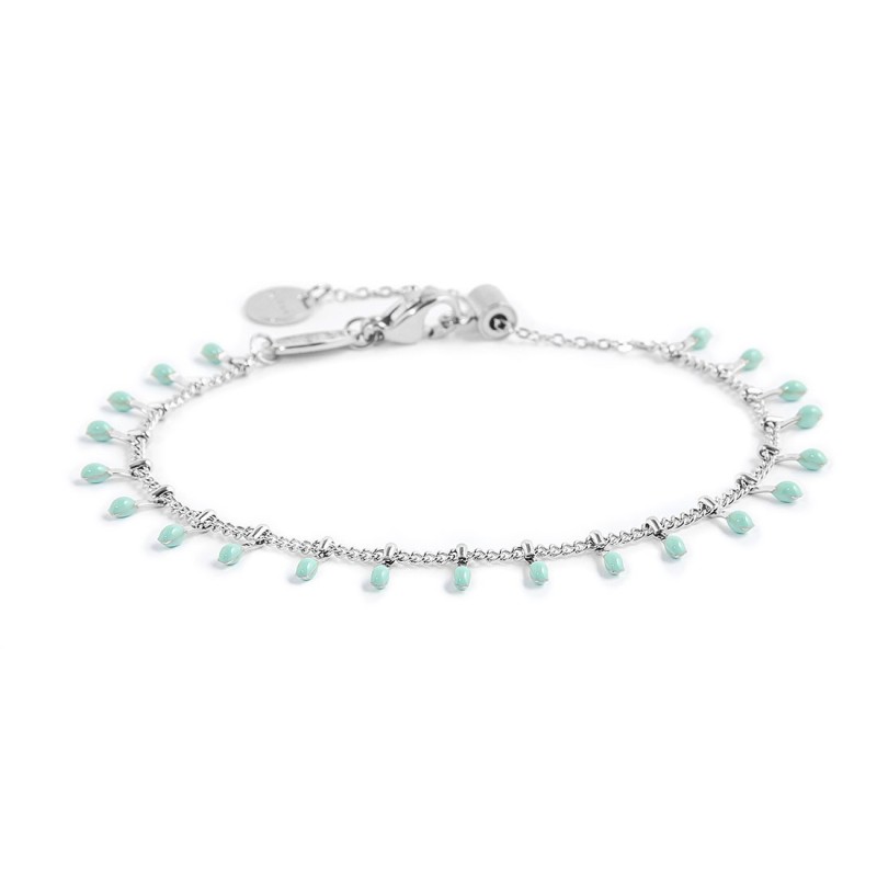 Bracciale con stella marina e bracciale con pendenti smaltati