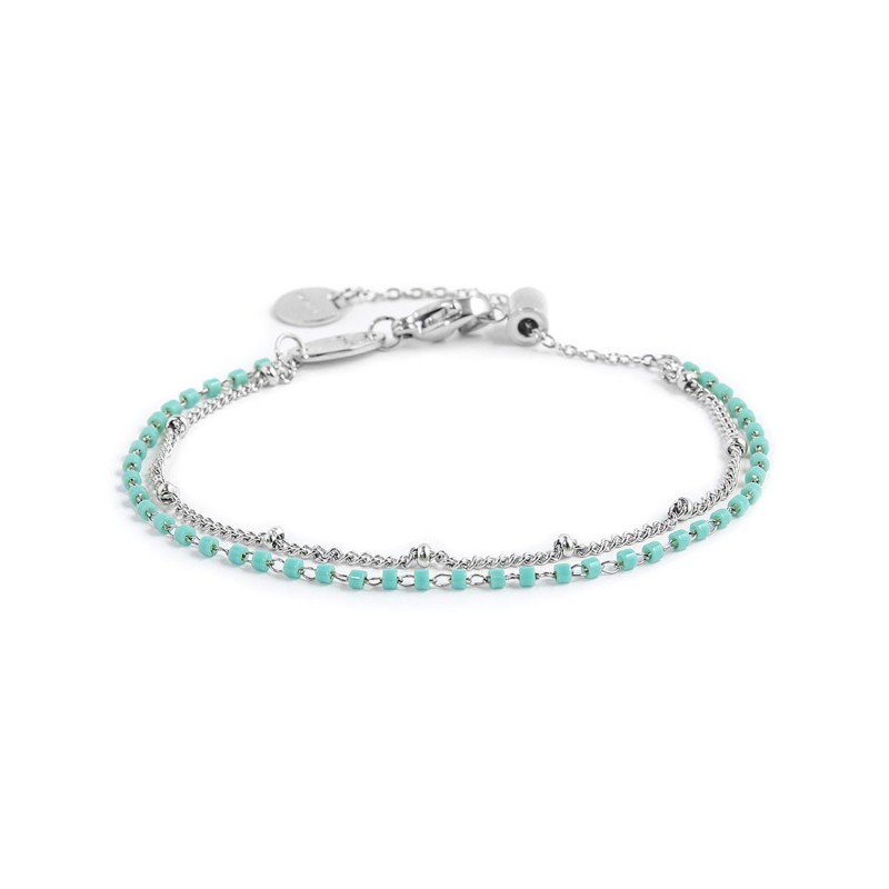 Bracciale con stella marina e bracciale con pendenti smaltati