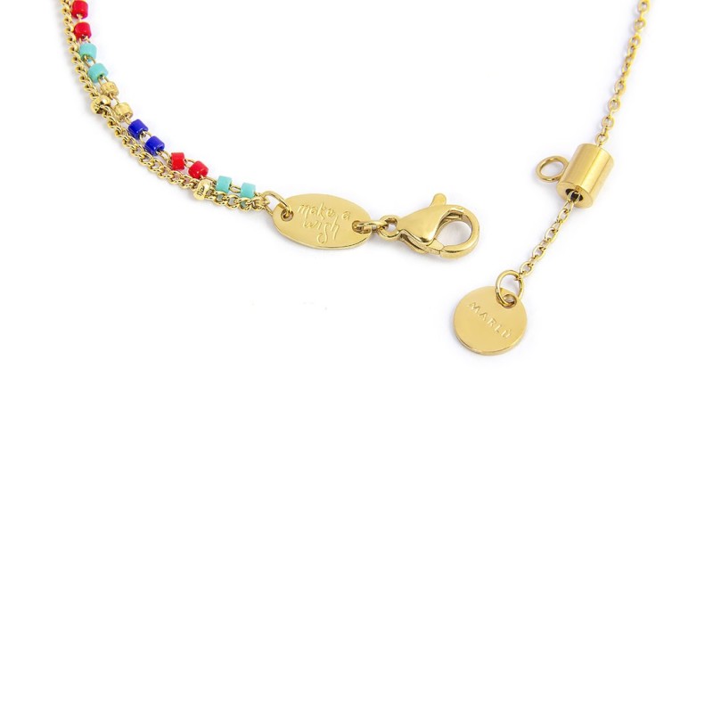 Bracciale con stella marina e bracciale con pendenti smaltati