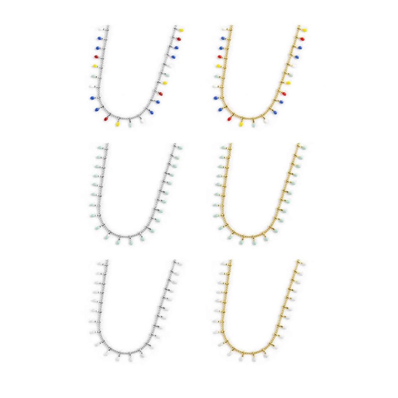 Collane penenti smaltati e collana stella marina