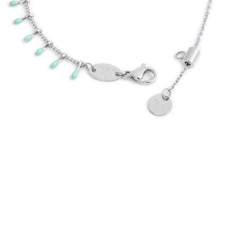 Collana pendenti turchesi e collana miyuki turchesi