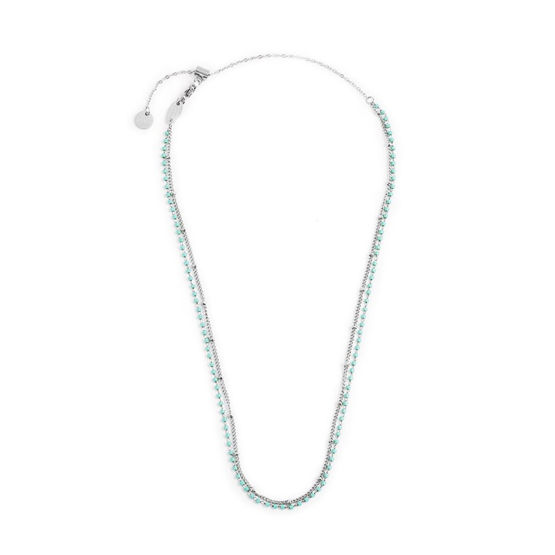 Collana pendenti turchesi e collana miyuki turchesi