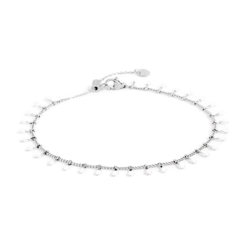 Cavigliera rondelle multicolore e cavigliera pendenti smaltati