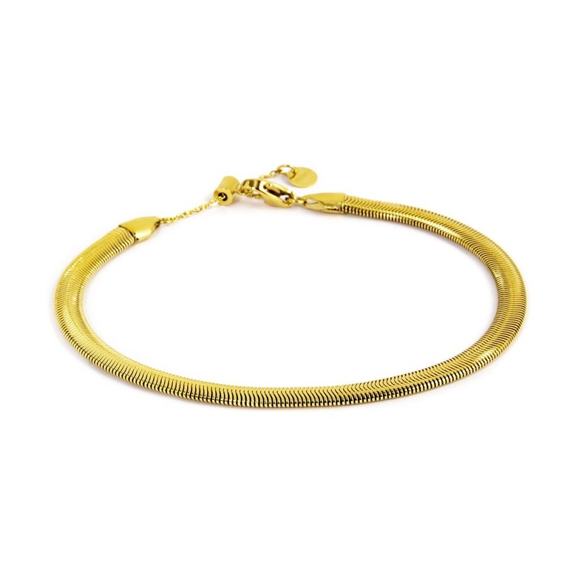 Cavigliera agata colorata e cavigliera catena snake