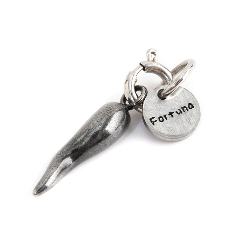 Cavigliera rondelle madreperla e charm corno