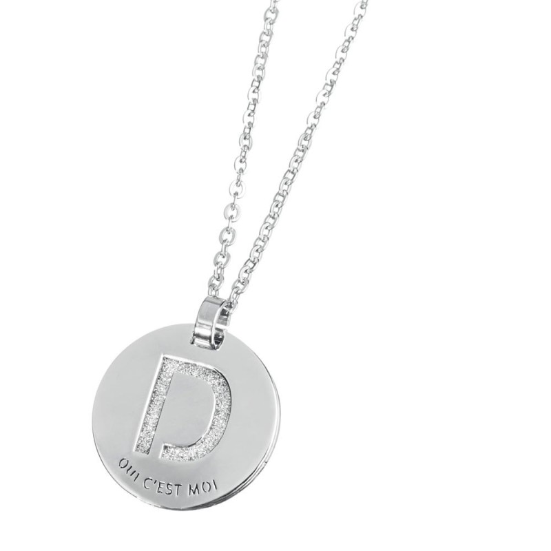 Collana con lettera cristalli