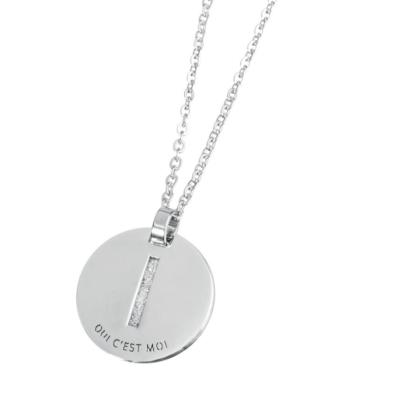 Collana con lettera cristalli