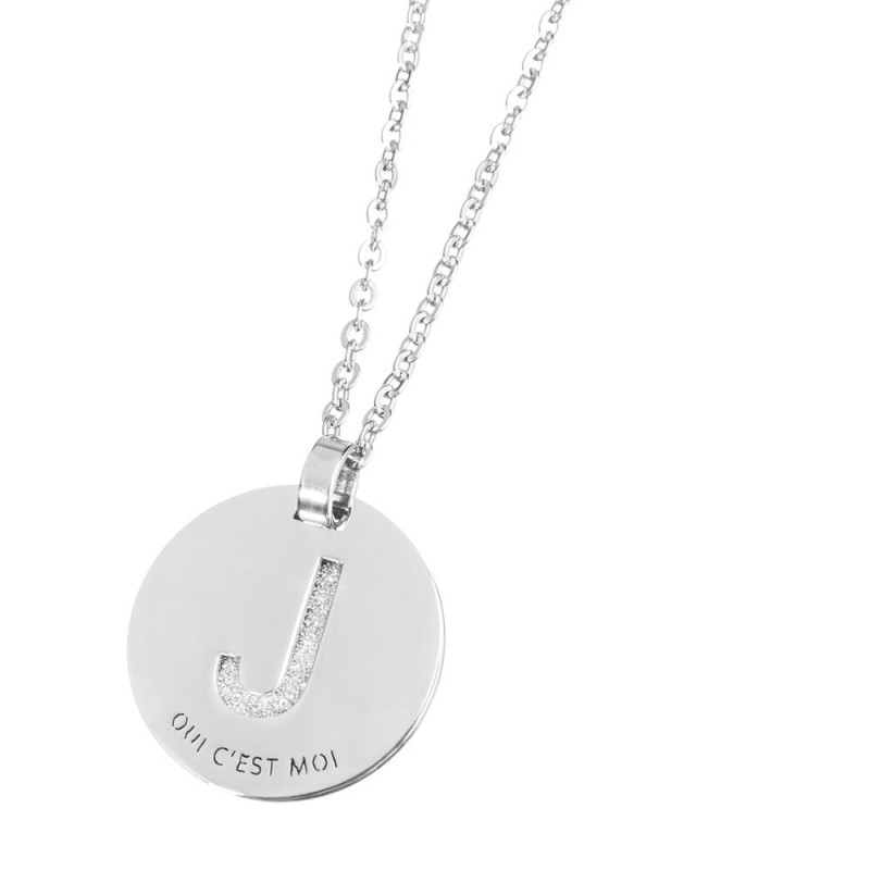 Collana con lettera cristalli