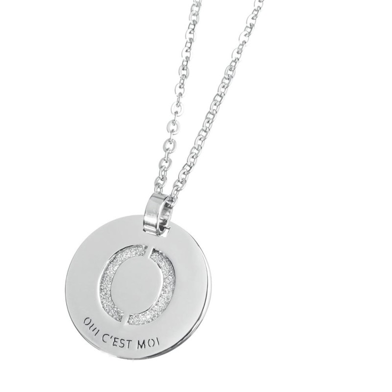 Collana con lettera cristalli