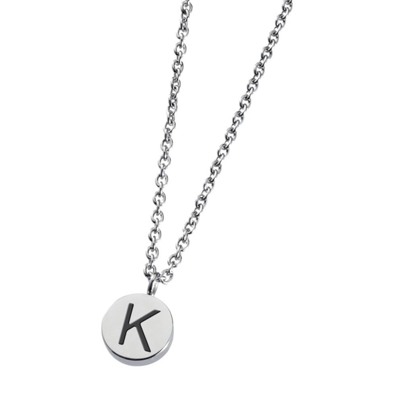 Collana con lettera smaltata