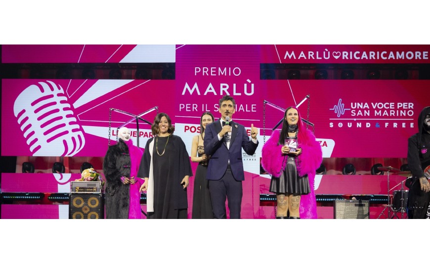 Marlù sul palco di Una Voce per San Marino 