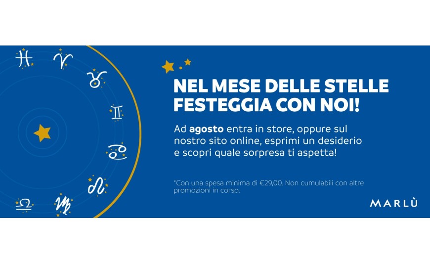 Nel mese delle stelle festeggia con noi!
