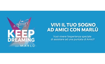 Vivi il tuo sogno ad Amici 2025 con Marlù