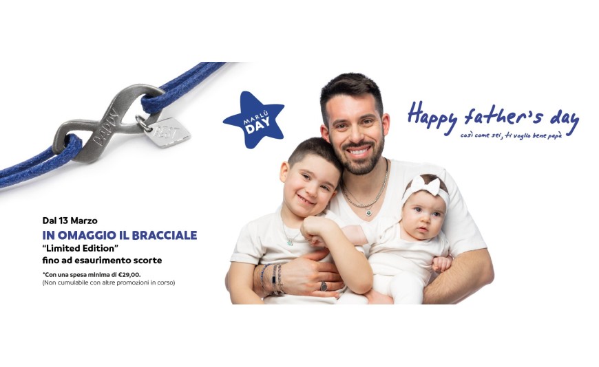 Marlù Day: In Omaggio il Bracciale Limited Edition per la Festa del Papà